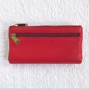 Red Fossil Wallet